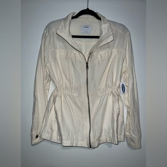 Old Navy Jackets & Blazers - NWT Old Navy Cream Linen Jacket